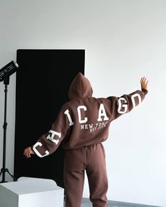 <span class=keywords><strong>Ensemble</strong></span> de pulls à manches longues pour femmes, personnalisable en gros, décontracté et tendance, imprimé, épaissi et polyvalent - Product Image 3