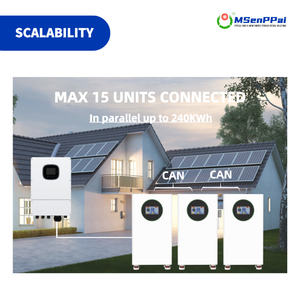 نظام تخزين طاقة احتياطي ذكي للمنزل بسعة 10 كيلوواط ساعة و14 كيلوواط ساعة و16 كيلوواط ساعة وبطارية ليثيوم 314 أمبير ساعة مع تحكم باللمس وتشغيل فوري - Product Image 5