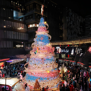 High Quality Large 3D Outdoor LED Christmas <strong>Tree</strong> Eco-Friendly &amp; Waterproof Programming Decoration - Product Image 3