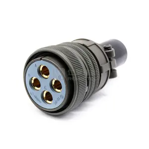 MS3106A36-5S Aviation Connector 4 Pin Standard Plug with Threaded Coupling