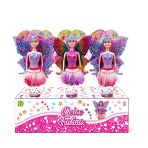 Dolce Fatina Plastic Fairy <b>Doll</b> in Cone 31x16x4 Cm for Kids Ages 4-6Y Cape & Wings - Product Image 2