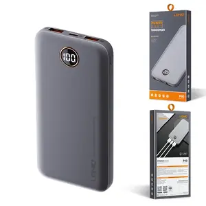 LDNIO P10 10000 Mah Power Bank Ultra sottile con Display digitale a Led Power Bank per telefono da viaggio caricatore portatile veloce Dual USB