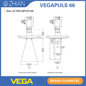 Radar Niveaumètre PS66, Capteur de Niveau Radar VEGAPULS 66 - Product Image 3