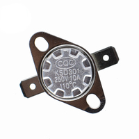 Thermostat KSD301 250V 10A normalement fermé (NF) – Interrupteur de contrôle thermique de température