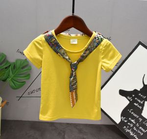 Conjuntos de Ropa de Verano para Niños, Producto de Tailandia, Incluye Camiseta Amarilla y Pantalón Blanco - Product Image 3