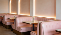 Sièges de banquettes en velours de luxe pour restaurants commerciaux, bars et salons, sièges rembourrés