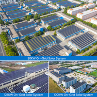 Sistema de Energía Solar Renovable de 1MW 2MW 3MW 5MW, Sistema de Energía Solar Conectado a la Red de 500kw para Uso Comercial