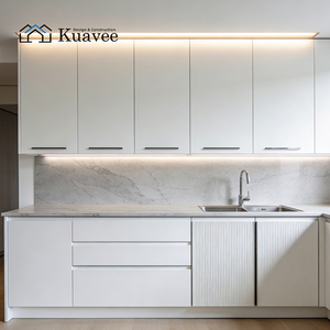 Appartements, armoires de <span class=keywords><strong>cuisine</strong></span> modernes de luxe en bois, poignées en acier inoxydable, armoires sur mesure, comptoirs en pierre de quartz, armoires de <span class=keywords><strong>cuisine</strong></span> - Product Image 1