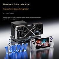EG02 Dual Thunderbolt 5 OCuLink Aluminium Dock GPU Eksternal PCIe 4.0 Ekspansi Kartu Grafis untuk Laptop AI Gaming Tersedia