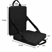 Chaise pliante d'extérieur de haute qualité avec coussin anti-salissure pour stades, plages, parcs et camping, incluant un coussin isotherme oblique