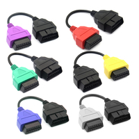 Conector de Escáner OBD 2 para Auto, Cable Adaptador de Diagnóstico MultiECUScan para Escaneo de Múltiples ECU, para Escaneo de ECU Fiat, 6 Colores