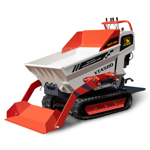VICTORY Carriola <span class=keywords><strong>a</strong></span> Benzina con Certificazione CE 500 kg Mini Dumper per Calcestruzzo Cingolato Piccolo Trasportatore Mini Dumper Cingolato - Product Image 6