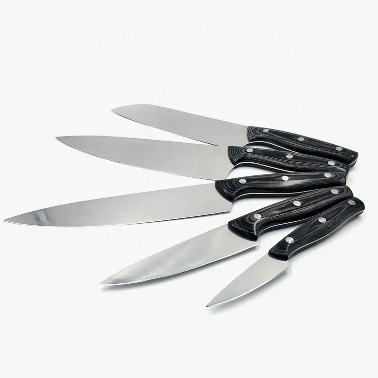 Profesyonel 4 adet Ultra keskin paslanmaz çelik japon bıçağı mutfak setleri