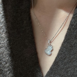 S925 Sterling Silver High-End Necklace with Sparkling Pearl Chain <b>Retro</b> Small <b>Light</b> <b>Bulb</b> Design Strong <b>Light</b> Pearl Niche - Product Image 2