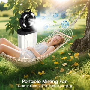 High Ppower Tools New 20000mah Large-capacity Spray Fan With <b>Light</b> 6L Water Bucket Portable Outdoor Water-cooling Fan - Product Image 6