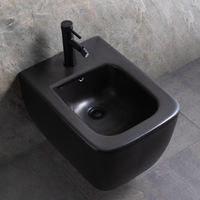 Ensemble WC suspendu intelligent en céramique, couleur mate, avec bidet intégré, pour cuisine et salle de bain, style métro, sanitaires urbains