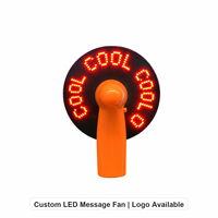 Ventilateur portable à LED programmable MoonlitGlow OEM ODM avec affichage personnalisé, idéal pour les événements, les cadeaux et la publicité