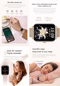 CD03 2024 Venta al por mayor Pantalla OLED Forma cuadrada Android 2-en-1 Smartwatch con auriculares Smartwatches redondos a bajo precio - Product Image 4
