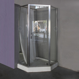 Cabine <span class=keywords><strong>de</strong></span> <span class=keywords><strong>douche</strong></span> ronde <span class=keywords><strong>de</strong></span> luxe avec porte <span class=keywords><strong>coulissante</strong></span> en verre, étanche, pour projets hôteliers - Product Image 3
