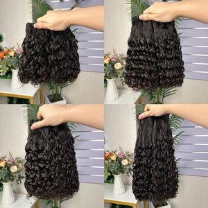 ผมต่อแบบเวฟน้ำ ขายส่ง 12a ยอดนิยม น้ำหนัก 100 กรัมต่อแพ็ค ผมแท้ 100% แบบ Super Double Drawn - Product Image 5