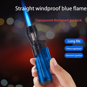 Debang xì gà nhẹ hơn với sức mạnh tuyệt vời ngọn lửa butan Windproof <span class=keywords><strong>Torch</strong></span> nhẹ hơn bơm lại khí cho hút thuốc đóng gói trong hộp quà tặng - Product Image 4