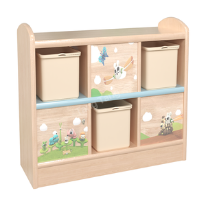 Ensemble de meubles de jeu en bois moderne de haute qualité, sécurisé pour les enfants d'âge préscolaire, garderies, salles de classe, zones de jeu de rôle, Montessori - Product Image 2