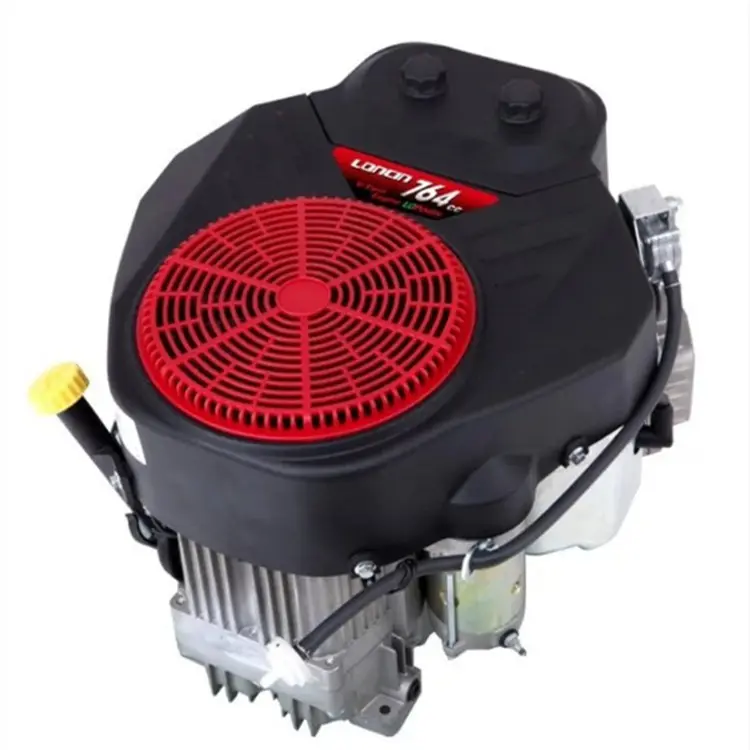 Loncin 2P80F V Twin Cylinder 25hp 764cc Vertical Shaft Gasoline Engine LC2P80F Two Cylinder Lawn Mower Engine