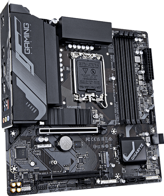 Giga-byte B760M GAMING X LGA1700 MATX Motherboard 4 DDR5 7600MT/s 2.5G LAN Dual M.2 Q-Flash Plus PC Gaming Mainboard