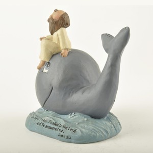 Viaggio fedele: Jonah e la statuetta in resina di balena "chiamata al signore" JONAH W/balena-un simbolo di <span class=keywords><strong>speranza</strong></span> e risposta divina - Product Image 4