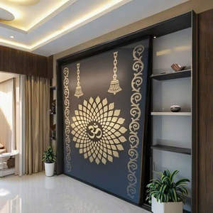 แผ่นตกแต่งผนังลายออม ศิลปะตกแต่งผนังแบบมีแสงไฟ ฉลุลายด้วยเลเซอร์ สำหรับห้องสมาธิและการตกแต่งภายใน - Product Image 2