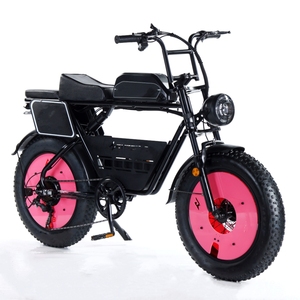 Batería de litio Super Powered 48V 500W 73 Ebike de dos asientos Fat Tire 2 plazas Bicicleta eléctrica <span class=keywords><strong>S7</strong></span> Motor de cubo trasero de acero 18ah - Product Image 4