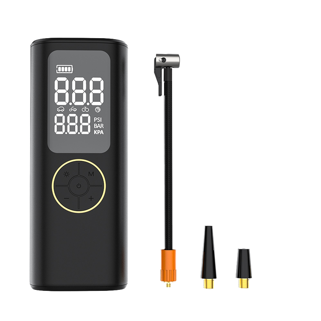Portable Wireless Digital Electric 12V Car Air Compressor Pump with Flashlight Plastic Tire Inflator & Charger
