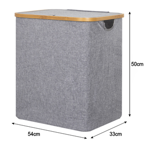 <span class=keywords><strong>Panier</strong></span> <span class=keywords><strong>à</strong></span> <span class=keywords><strong>linge</strong></span> pliable de grande capacité, <span class=keywords><strong>panier</strong></span> de rangement pour vêtements durable avec cadre en bambou, <span class=keywords><strong>panier</strong></span> <span class=keywords><strong>à</strong></span> <span class=keywords><strong>linge</strong></span> - Product Image 2