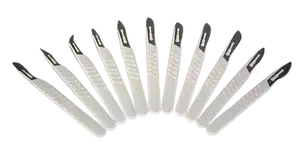 Оптовая продажа хирургических инструментов OEM хирургическое лезвие с пластиковой ручкой держатель скальпеля