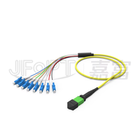 Kabel Breakout MPO MTP ke LC 8 12 24 Fiber G657 OM3 OM4 Fanout Harness Male Female Standar atau Low Loss