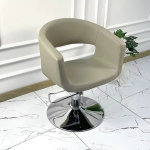 Sillón de Peluquería Metálico para Cortar el Cabello, Teñir y Hacer Mechas, Simple, de Cuero, Se Puede Colocar Boca Abajo - Product Image 5