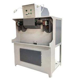 Machine de ponçage et de polissage électrique industrielle à double tête pour cuir, avec aspiration des poussières intégrée, pour le meulage et le dégrossissage efficaces des chaussures - Product Image 1