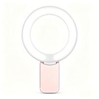 Accessoires pour téléphone portable DR : Kit de vlogging avec anneau lumineux LED grand angle pour selfie, lumière d'appoint portable pour la beauté, en ABS+PC, pour diffusion en direct