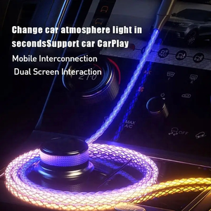 <span class=keywords><strong>New</strong></span> điện thoại di động sạc Adapter Loại C để Loại C Cáp USB sạc cáp USB sạc nhanh dòng chảy sáng USB để USBC Cáp - Product Image 3