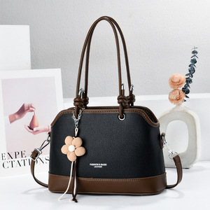 Bolsos y Accesorios de Moda, Bolso de Mano de Cuero de Tamaño Mediano, Bolso Bandolera de un Solo Hombro para Uso Diario de Mujer - Product Image 1