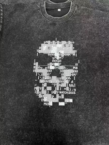 사용자 정의 로고 빈티지 산성 워시 T 셔츠 남성 헤비급 면 빈 대형 티셔츠 100% 면 남성용 티셔츠 - Product Image 4