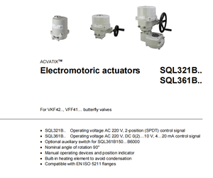 Actionneur à retour par ressort SQL321B270, 270 Nm, AC 220V, SPDT, IP54, boîtier en aluminium, pour - Product Image 3