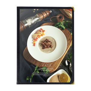 Menú transparente de PVC A4, libro de menú a <span class=keywords><strong>la</strong></span> Carta, funda de lista de bebidas, menú personalizado DIY, venta al por mayor - Product Image 4