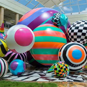 Esfera Inflable de Helio con Diseño Artístico de Graffiti Personalizado, Bola con Patrones Coloridos para Exposiciones de Arte/Centros Comerciales/Eventos de Moda - Product Image 1