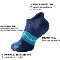 Chaussettes de course à compression Coolmax pour l'été, chaussettes de sport à bout doux pour hommes