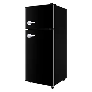 Hot sales double door fridge for homes home appliance refrigerators retro refrigerator One year warranty