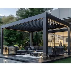 Bioklimatische Buitenkant Gemotoriseerde Sluiter Aluminium <span class=keywords><strong>Pergola</strong></span> Fabrikanten Luifel Tuinhuisje Elektrische Lamellen Buiten Aluminium <span class=keywords><strong>Pergola</strong></span> - Product Image 4