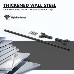 Juego de Barras de Refuerzo Traseras de Acero con Recubrimiento en Polvo Bevinsee para <span class=keywords><strong>BMW</strong></span> <span class=keywords><strong>E46</strong></span> 323i 325i 328i <span class=keywords><strong>330i</strong></span> <span class=keywords><strong>2001</strong></span> 2002 2003 2004 2005 2006 - Product Image 5