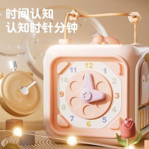 Grand tambour à main hexagonal pour bébé de 0 à 1 an, 3 mois, 6 mois, tambour musical éducatif multifonctionnel pour bébé - Product Image 1