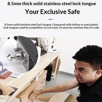 Serrure de casier électronique intelligente sans clé avec lecteur de carte IC, accès à distance sans fil et contrôle par application TTlock, serrure de cabinet RFID